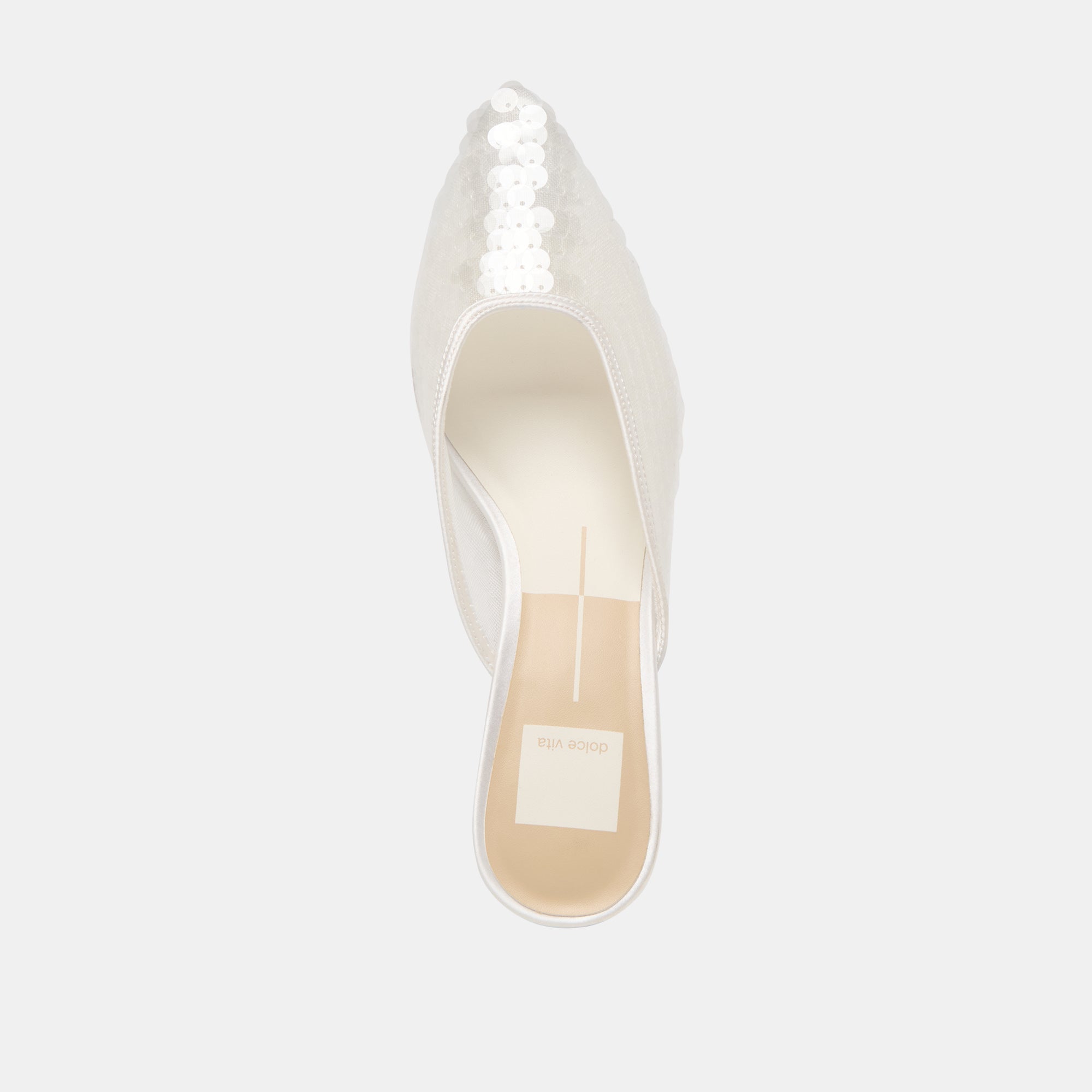 Cleo Ivory Sequin Heels / Dolce Vita