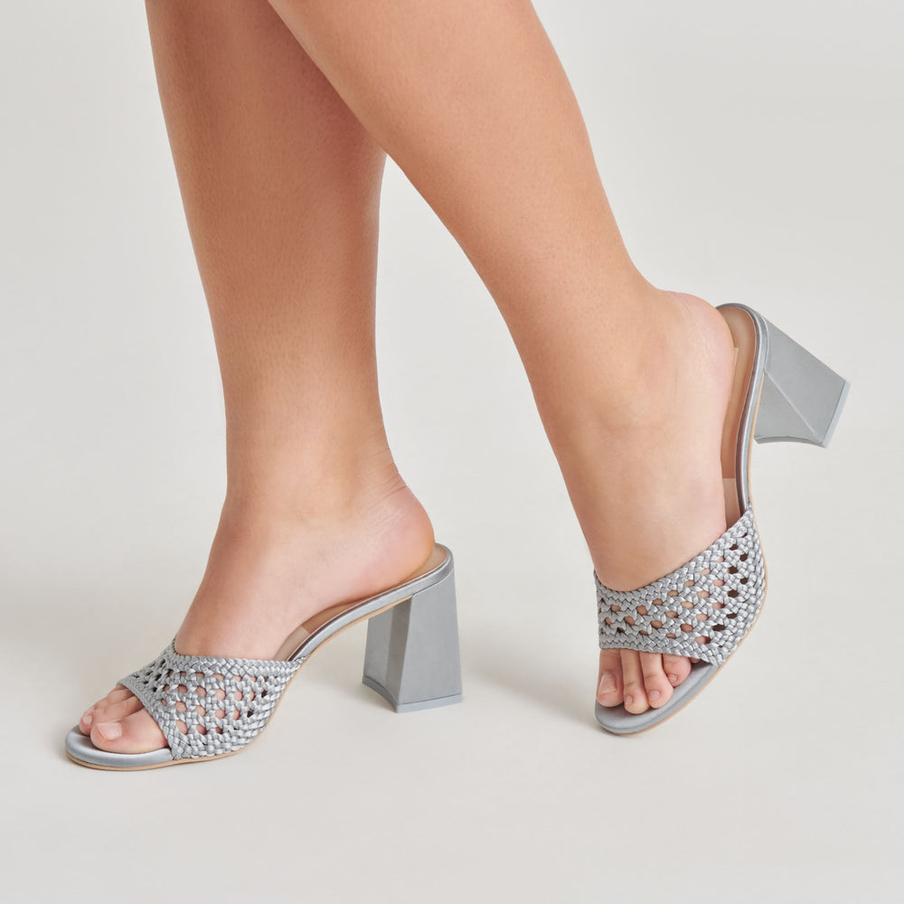 MARGOE HEELS LIGHT BLUE WOVEN SATIN
 – Dolce Vita / Dolce Vita
