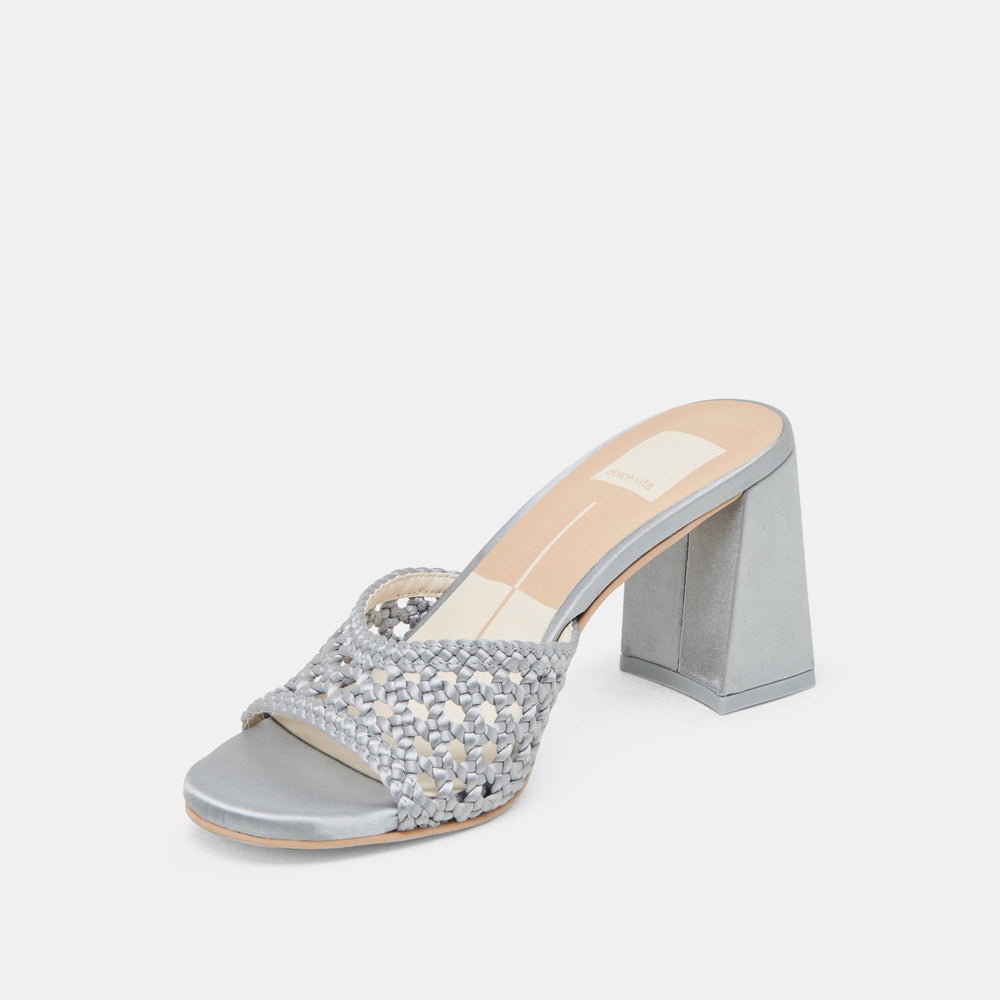 MARGOE HEELS LIGHT BLUE WOVEN SATIN
 – Dolce Vita / Dolce Vita