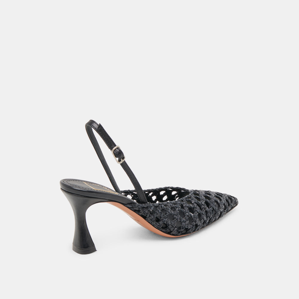 GLORIA HEELS BLACK WOVEN
 – Dolce Vita / Dolce Vita