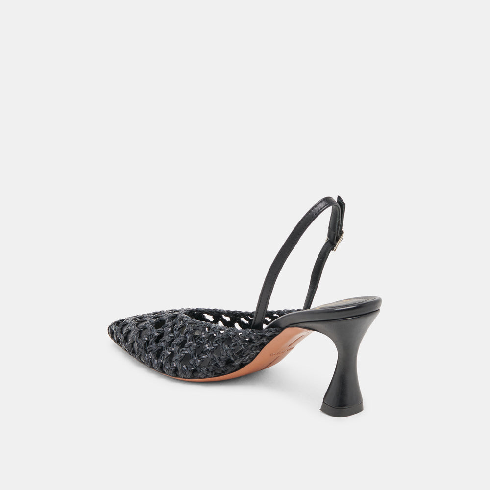 GLORIA HEELS BLACK WOVEN
 – Dolce Vita / Dolce Vita