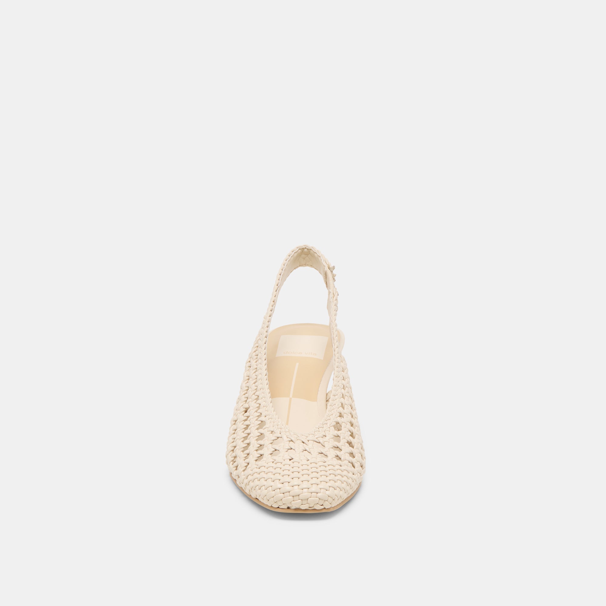 Fawne Creme Woven Stella Heels / Dolce Vita