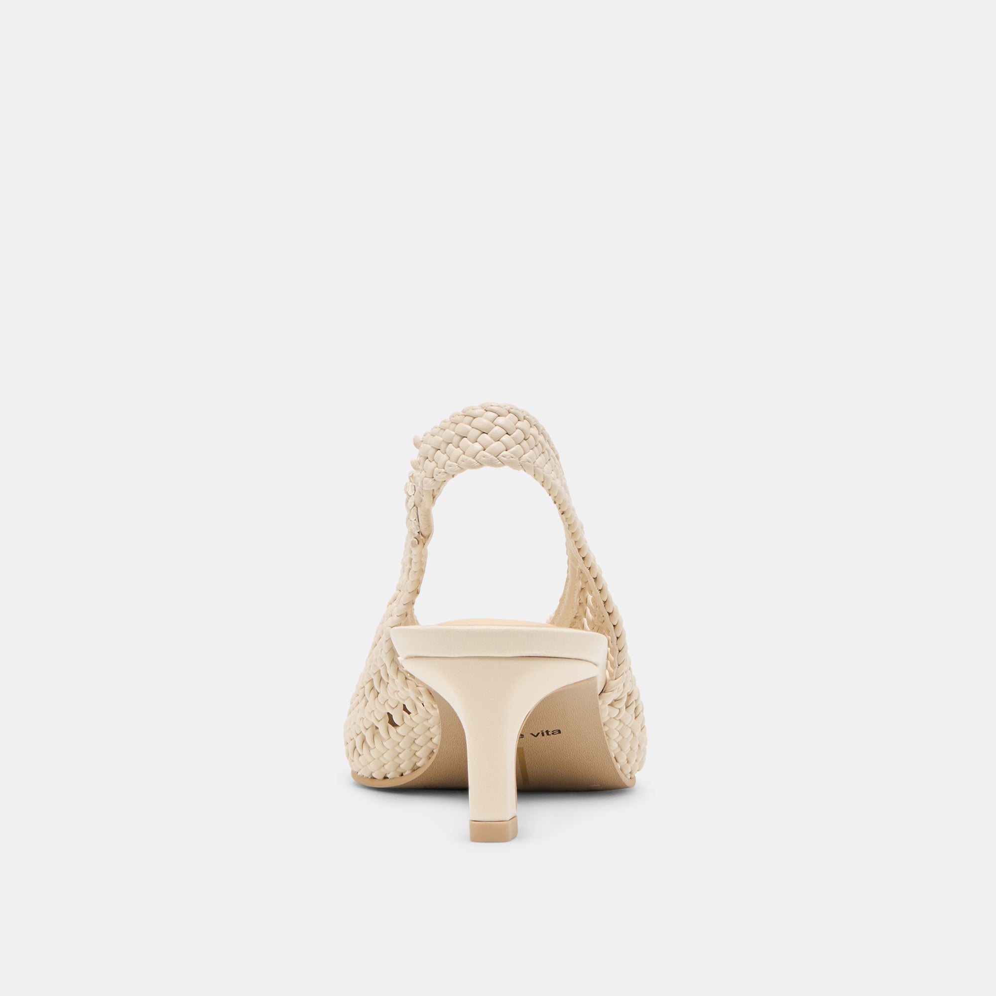 Fawne Creme Woven Stella Heels / Dolce Vita