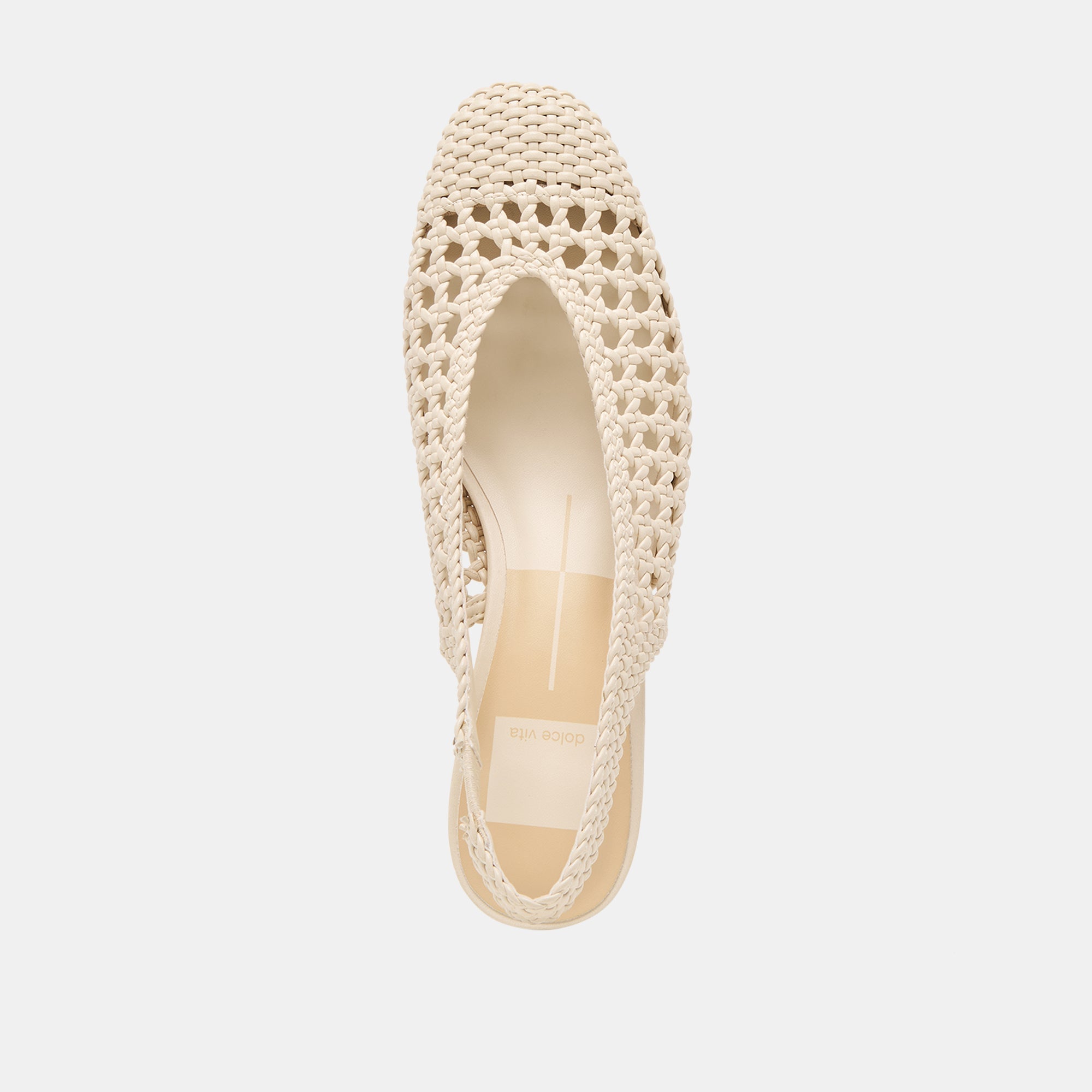 Fawne Creme Woven Stella Heels / Dolce Vita