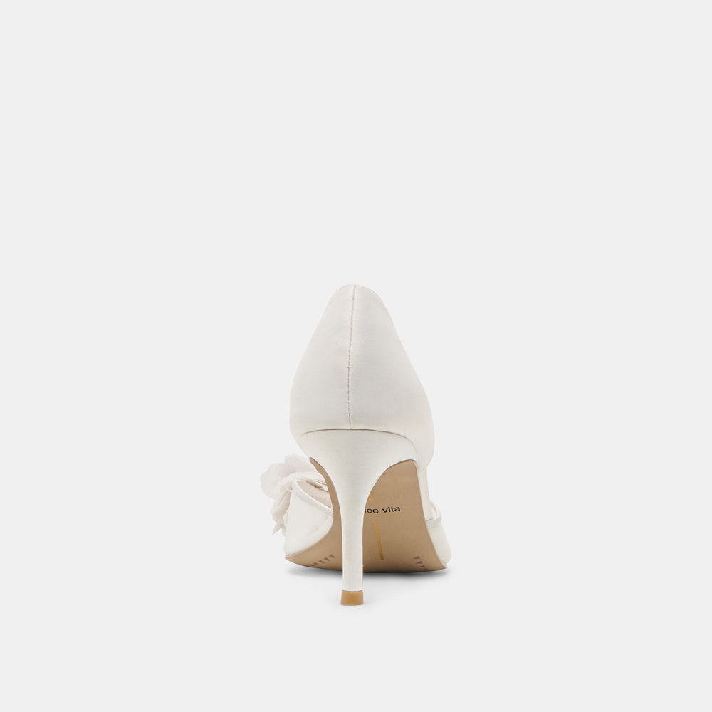 Evelin White Mesh Heels / Dolce Vita