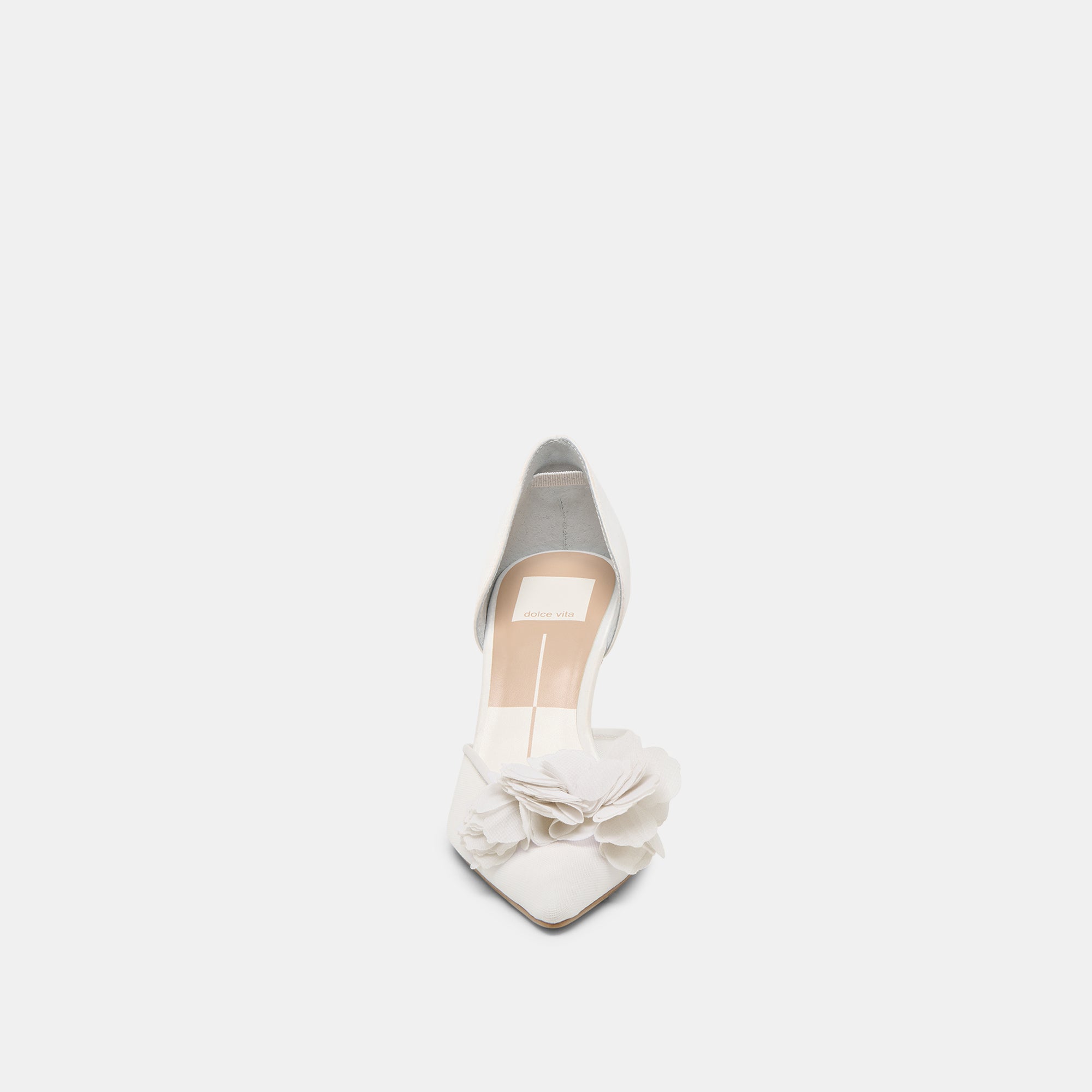 Evelin White Mesh Heels / Dolce Vita