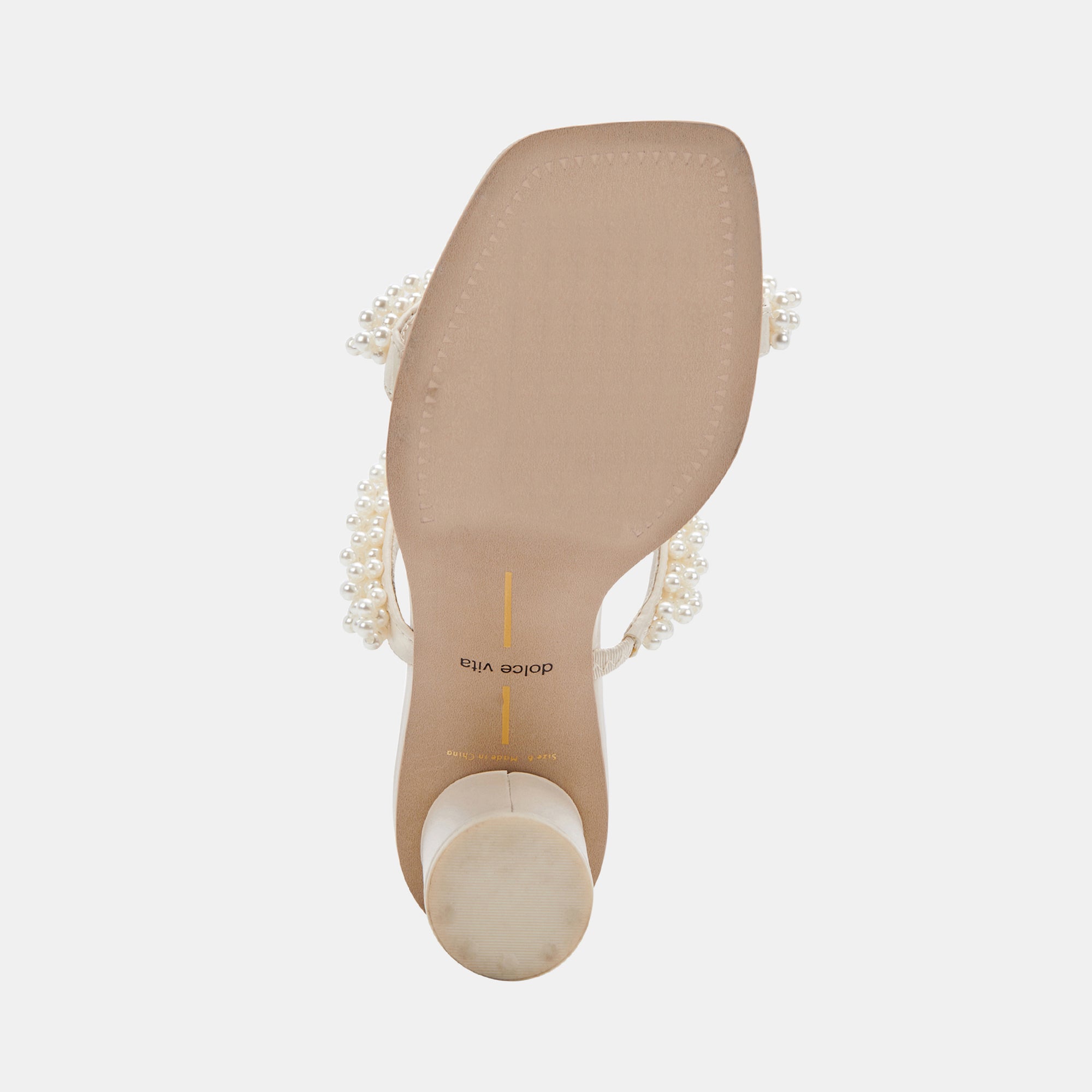 NOEL Heels Vanilla Pearls | Vanilla Pearl Bead Heels
 – Dolce Vita / Dolce Vita