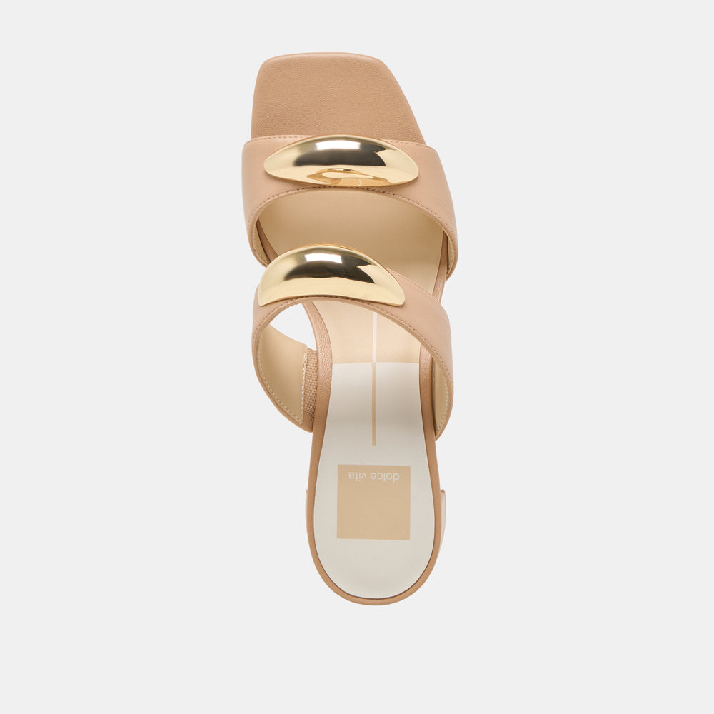 Barnet Light Tan Leather Heels / Dolce Vita