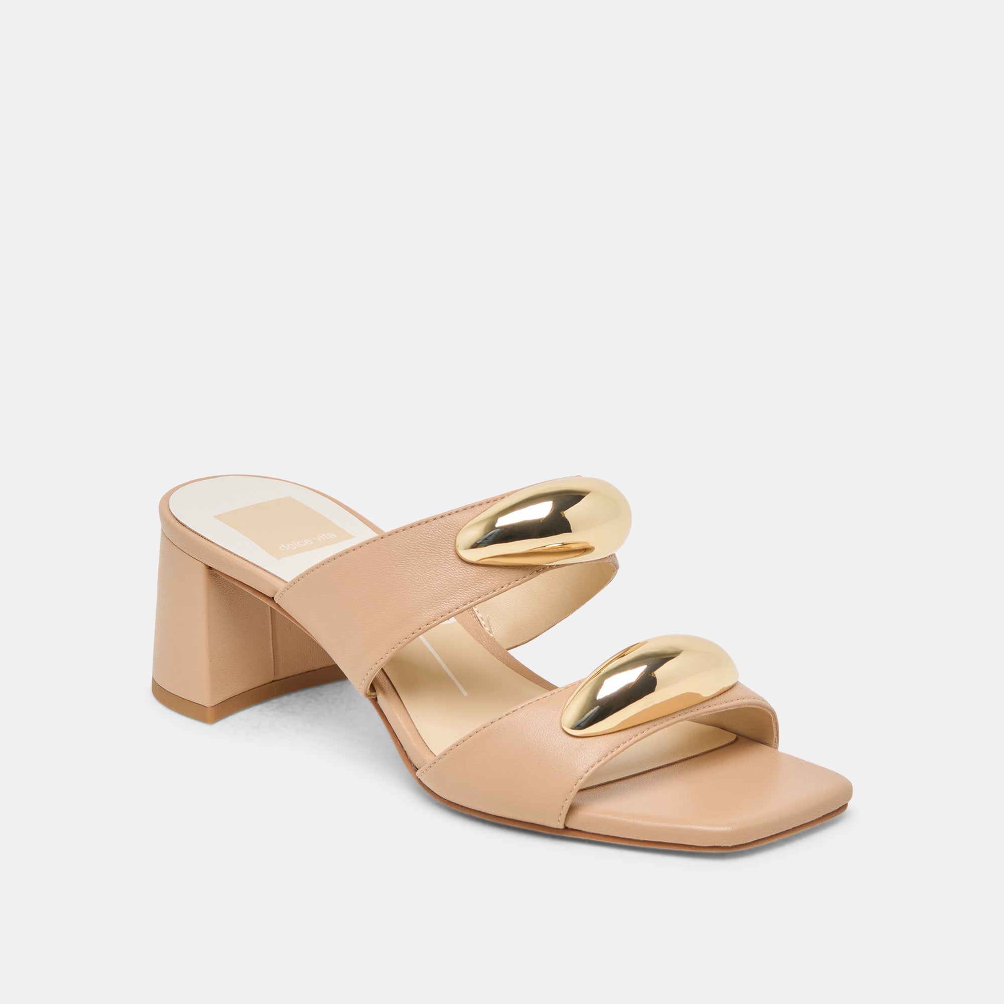 Barnet Light Tan Leather Heels / Dolce Vita