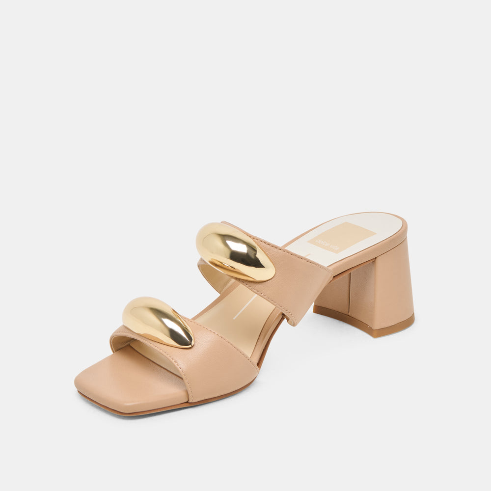 Barnet Light Tan Leather Heels / Dolce Vita