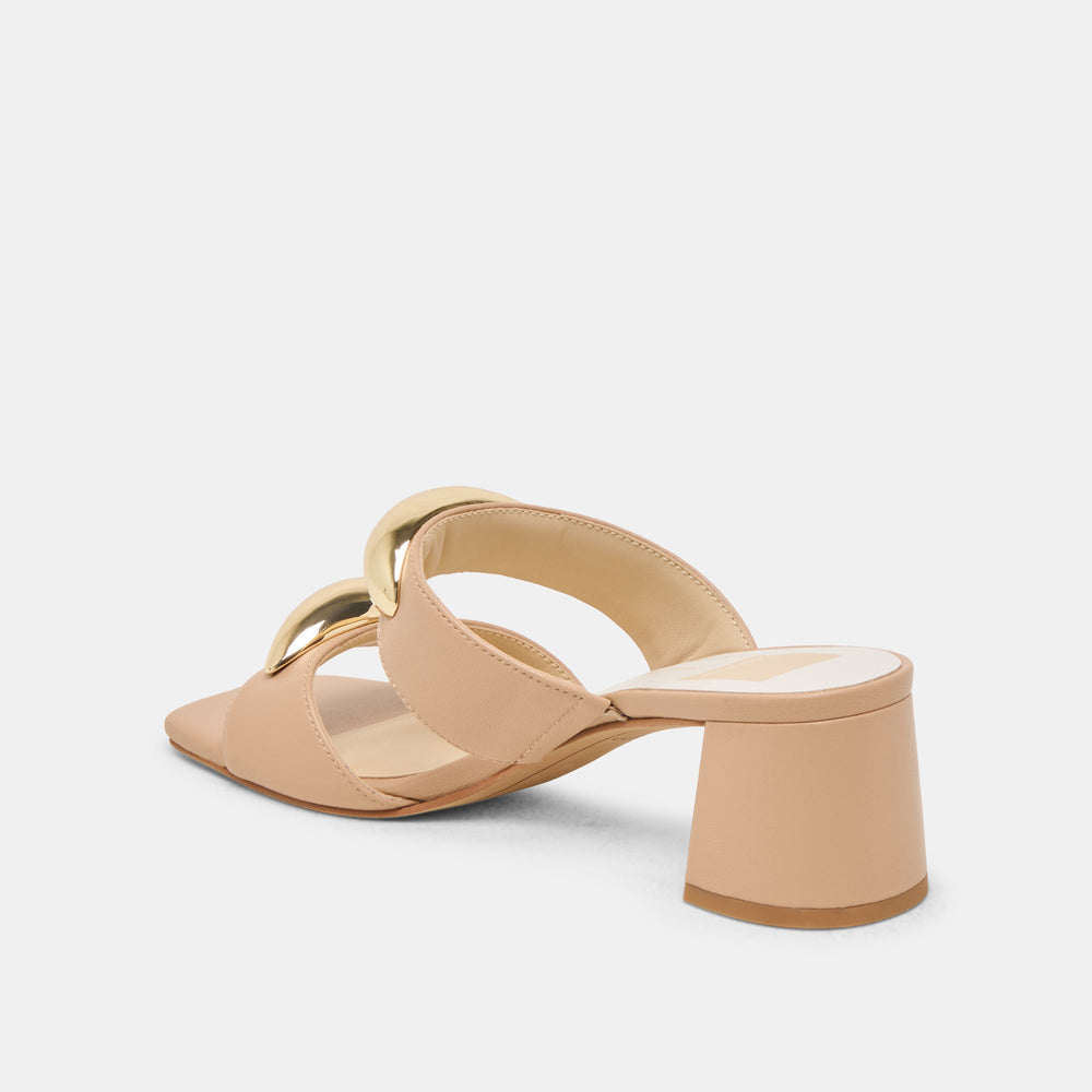 Barnet Light Tan Leather Heels / Dolce Vita