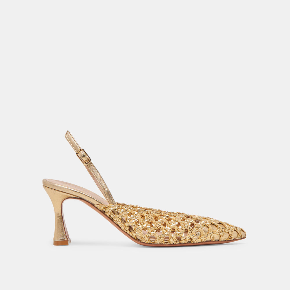 GLORIA HEELS GOLD WOVEN
 – Dolce Vita / Dolce Vita