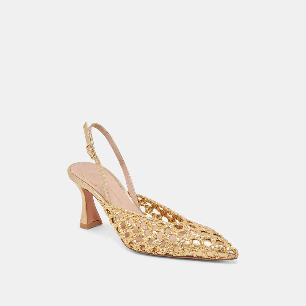 GLORIA HEELS GOLD WOVEN
 – Dolce Vita / Dolce Vita