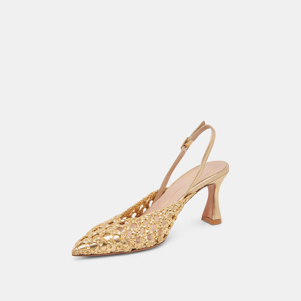 GLORIA HEELS GOLD WOVEN
 – Dolce Vita / Dolce Vita