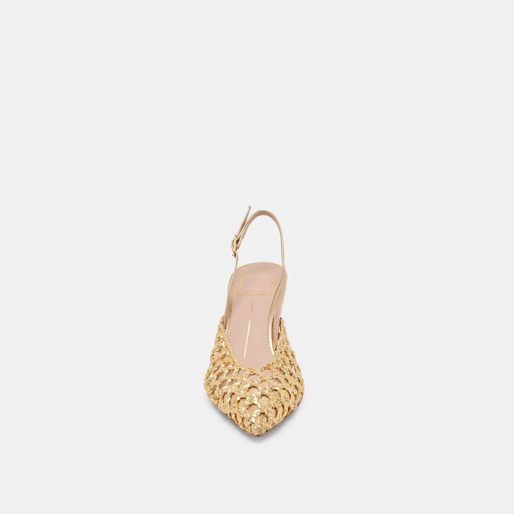 GLORIA HEELS GOLD WOVEN
 – Dolce Vita / Dolce Vita