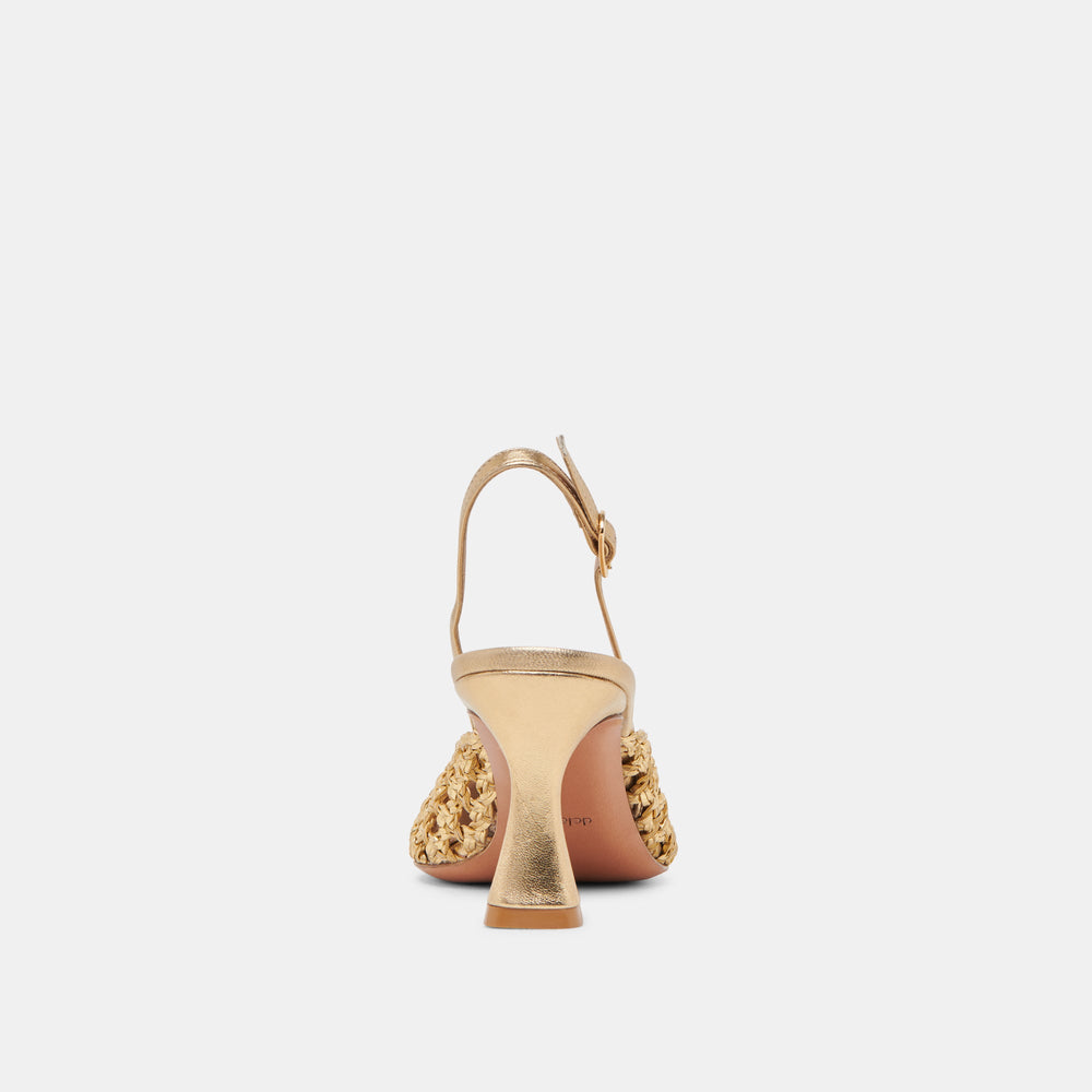 GLORIA HEELS GOLD WOVEN
 – Dolce Vita / Dolce Vita