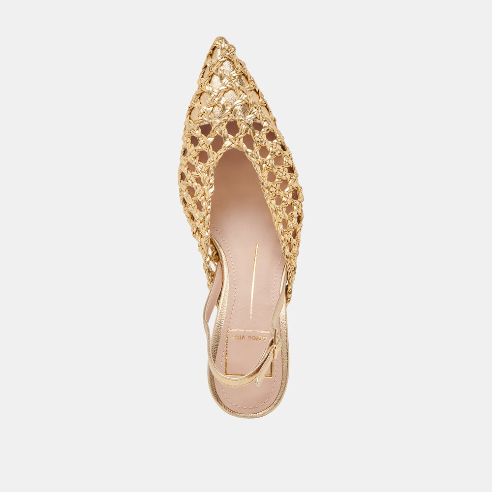 GLORIA HEELS GOLD WOVEN
 – Dolce Vita / Dolce Vita