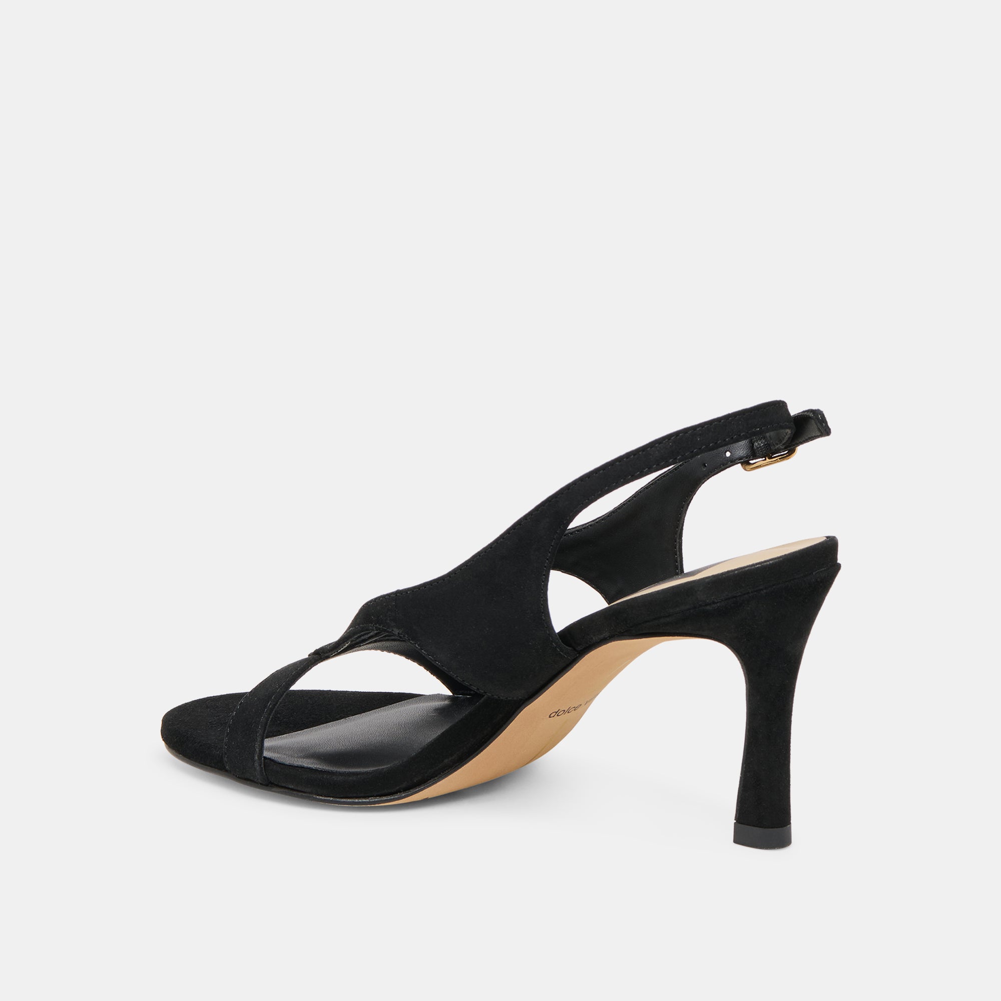 Izela Onyx Suede Heels / Dolce Vita