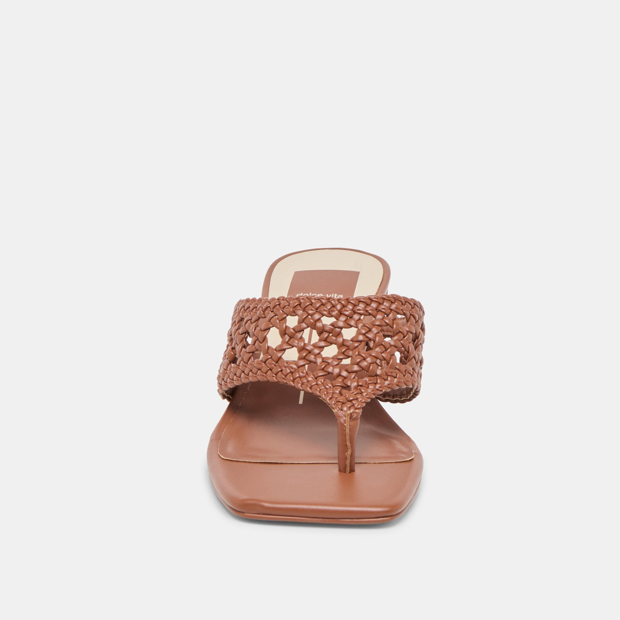 Barlo Cognac Woven Stella Heels / Dolce Vita
