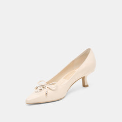 Clarie Bone Crinkle Patent Leather Heels / Dolce Vita