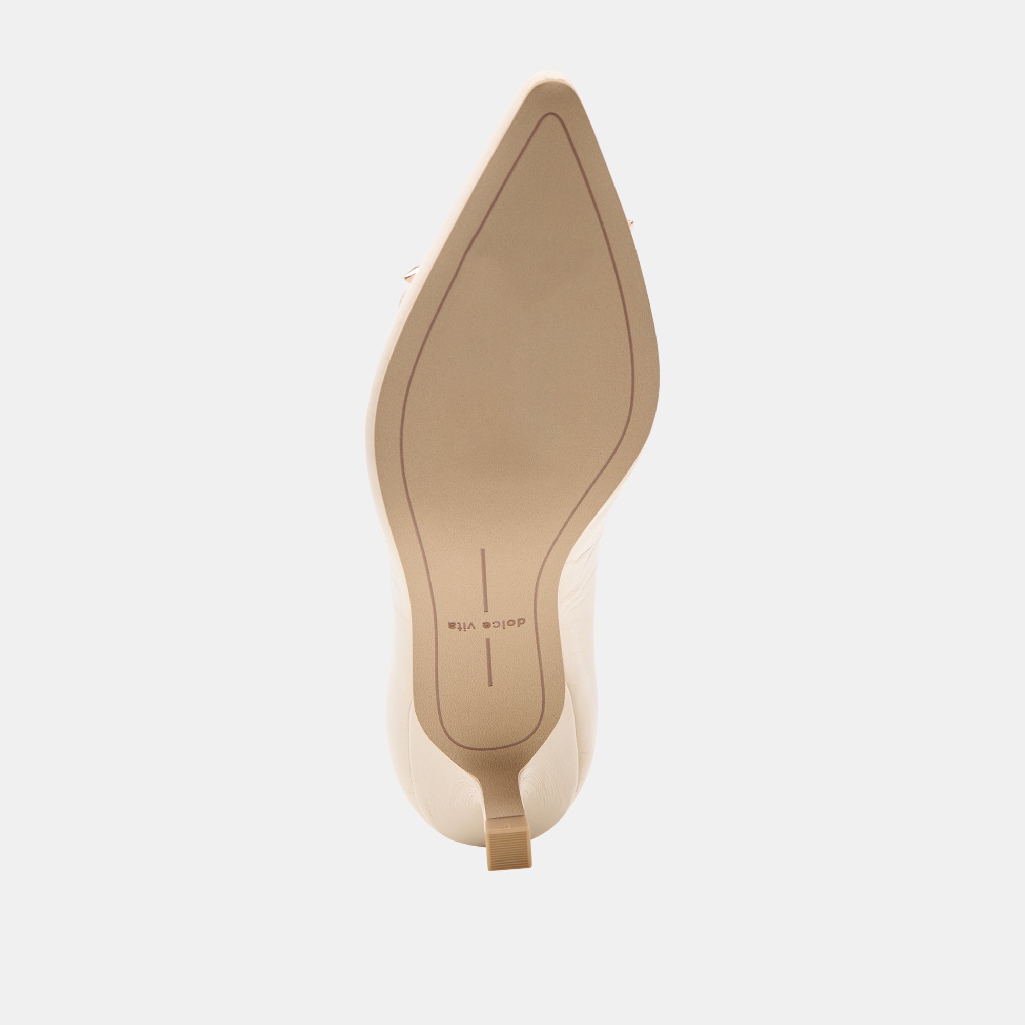 Clarie Bone Crinkle Patent Leather Heels / Dolce Vita