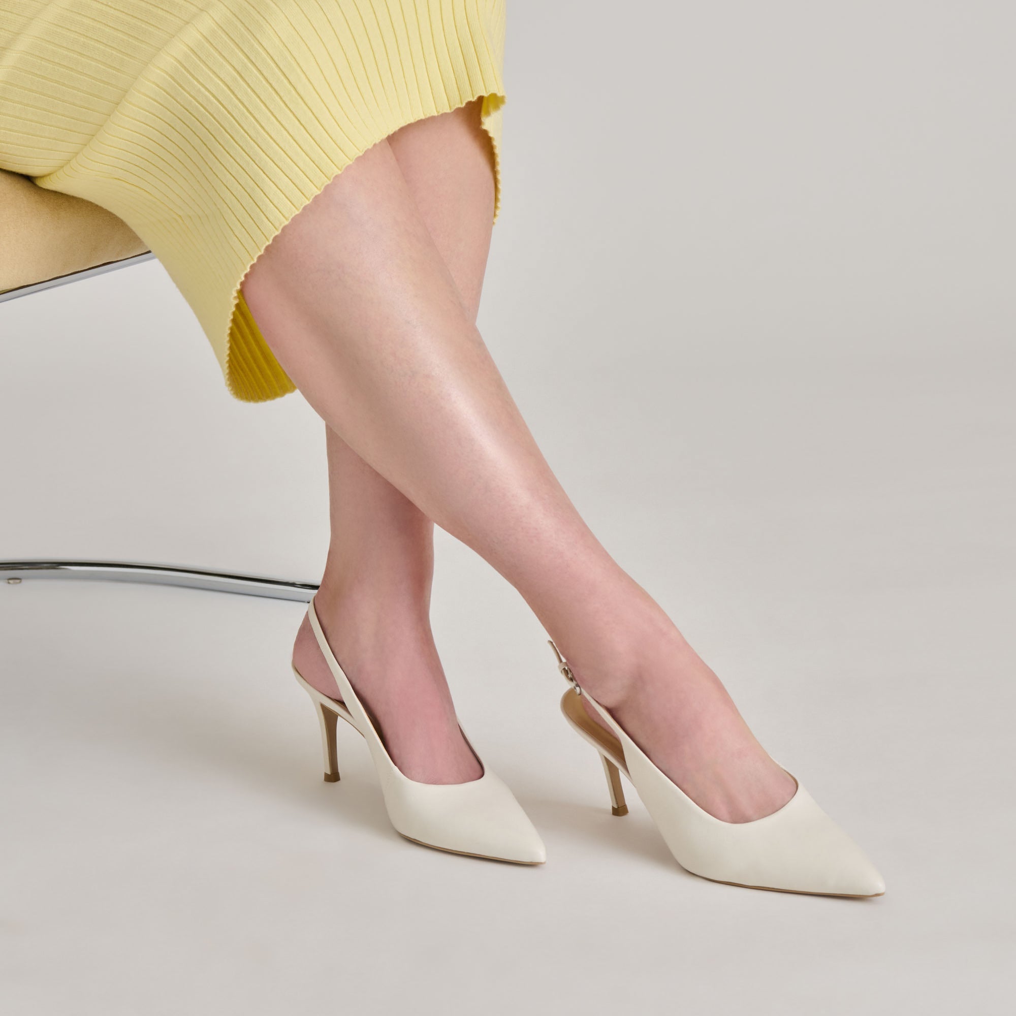 ELASI HEELS WHITE LEATHER
 – Dolce Vita / Dolce Vita