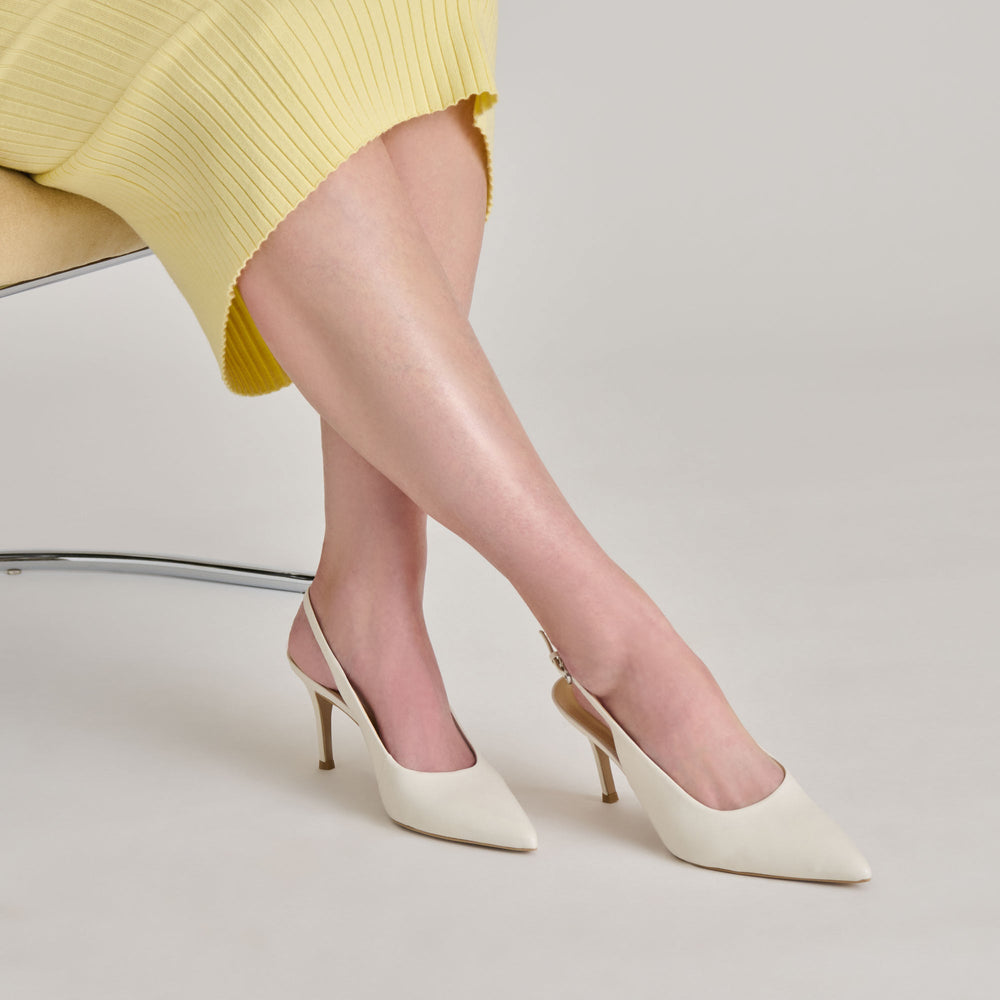 ELASI HEELS WHITE LEATHER
 – Dolce Vita / Dolce Vita