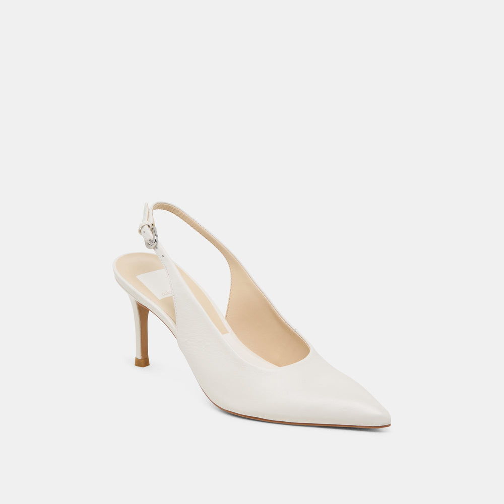 ELASI HEELS WHITE LEATHER
 – Dolce Vita / Dolce Vita