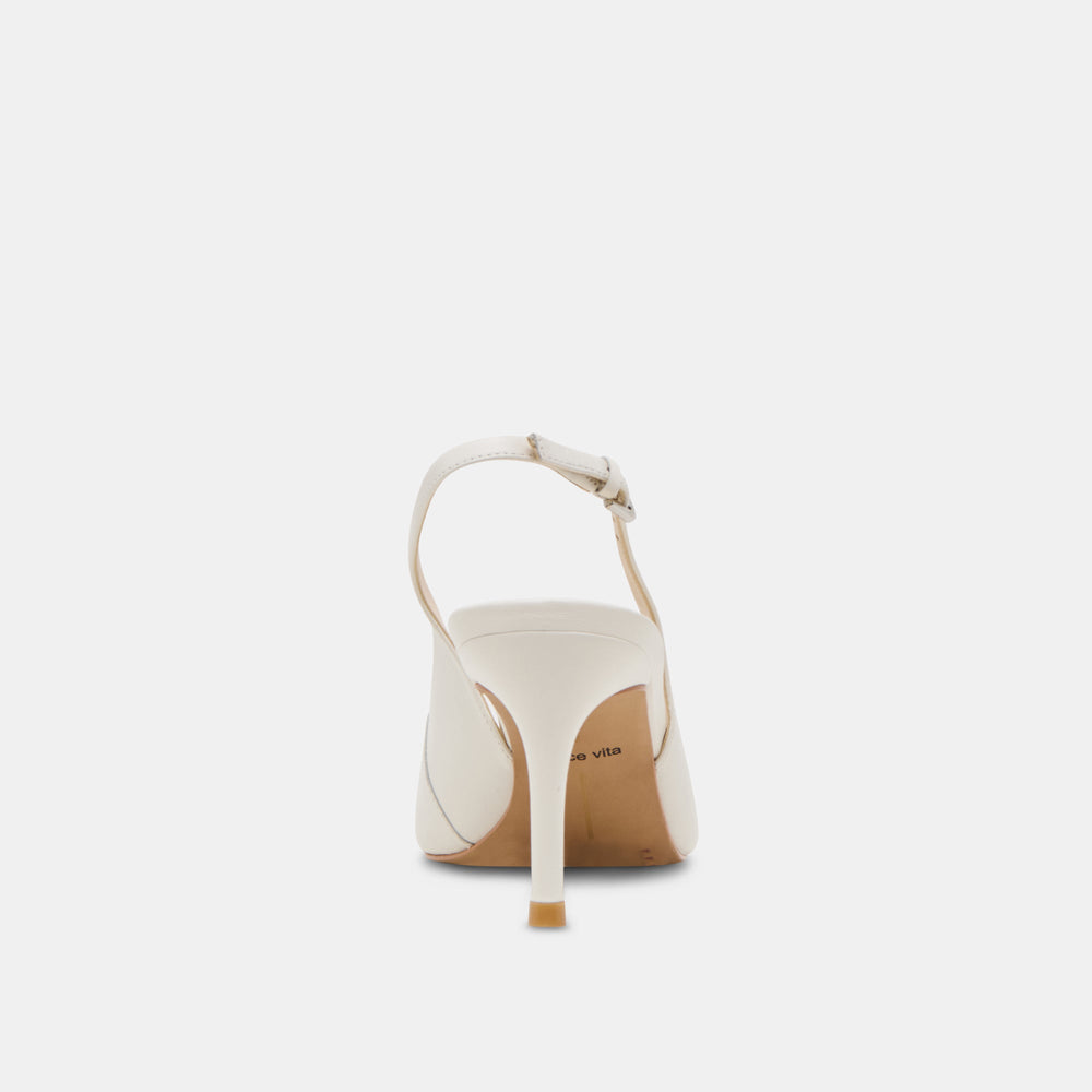 ELASI HEELS WHITE LEATHER
 – Dolce Vita / Dolce Vita