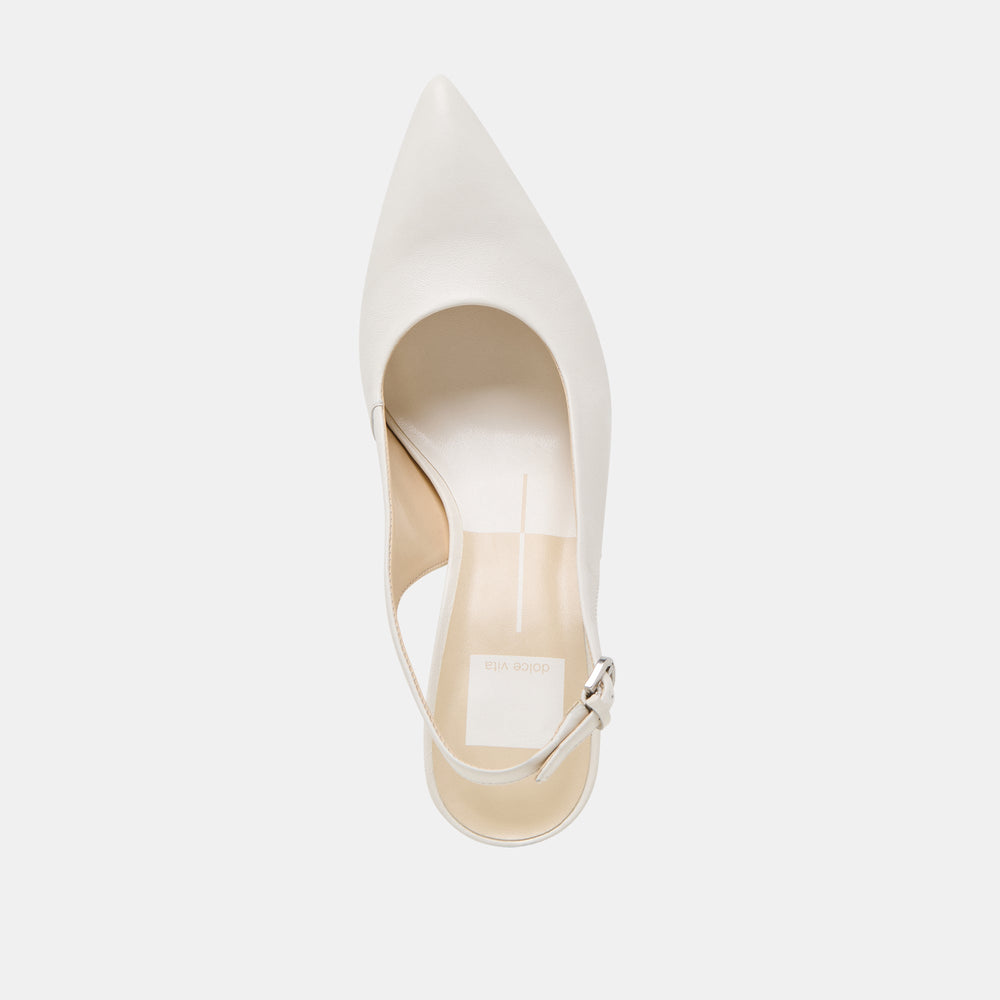 ELASI HEELS WHITE LEATHER
 – Dolce Vita / Dolce Vita