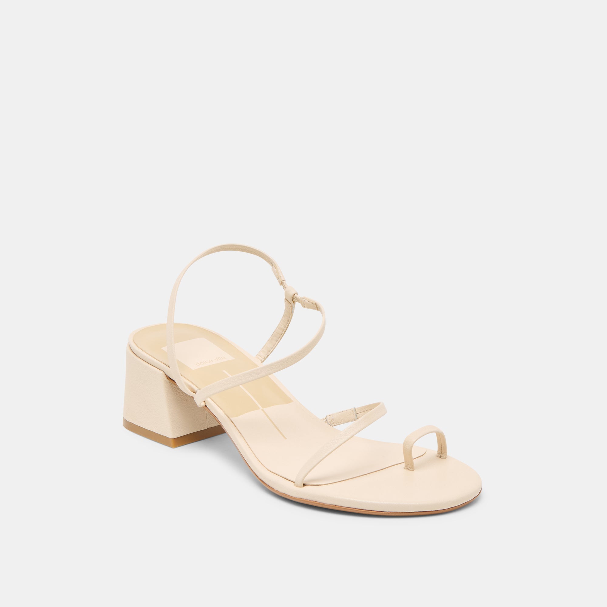 Trini Creme Leather Heels / Dolce Vita