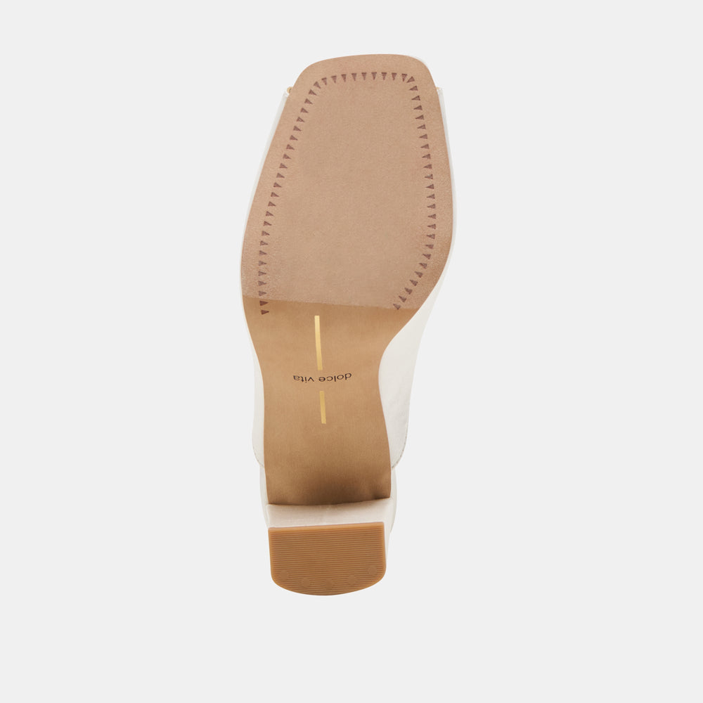 Sabela Off White Satin Heels / Dolce Vita