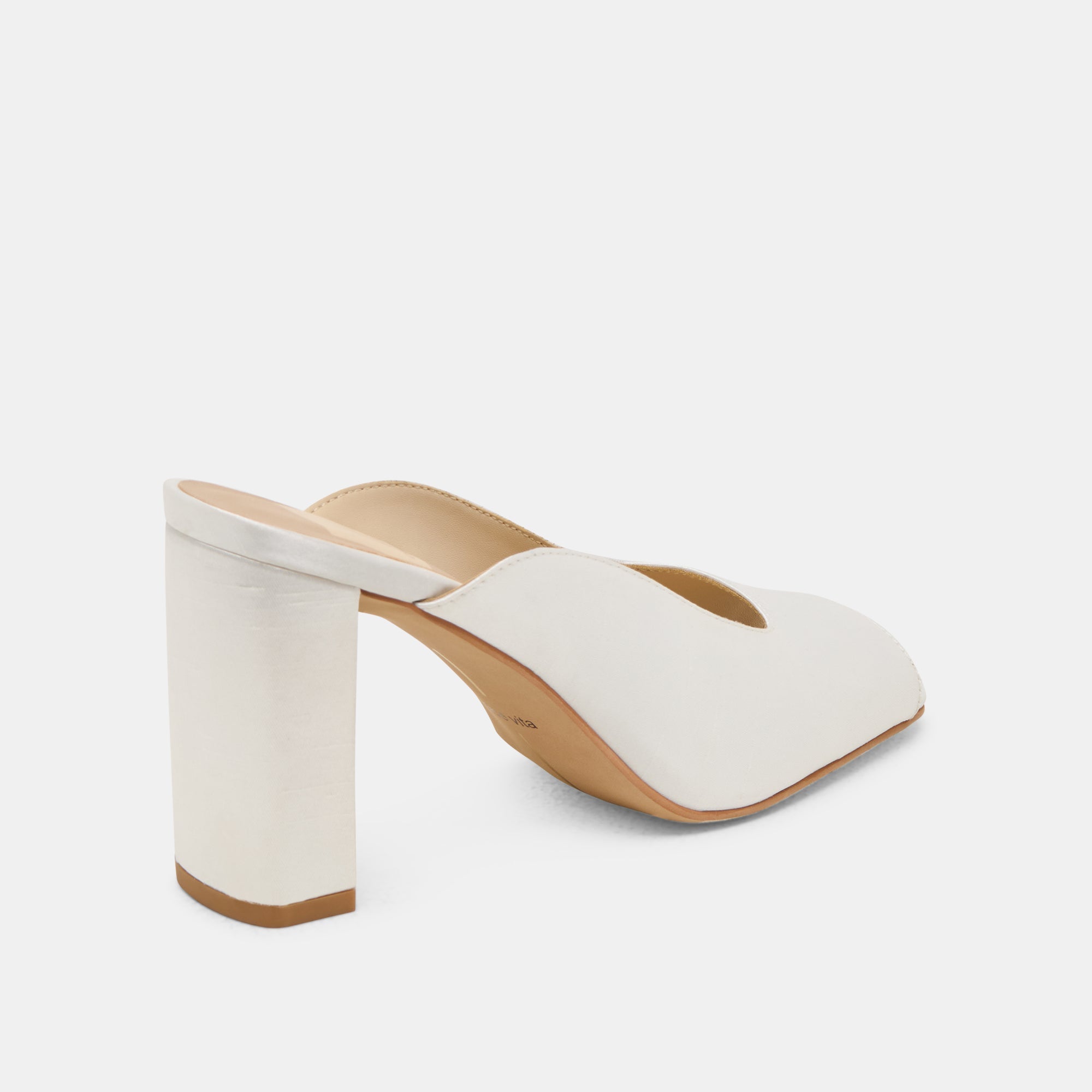Sabela Off White Satin Heels / Dolce Vita
