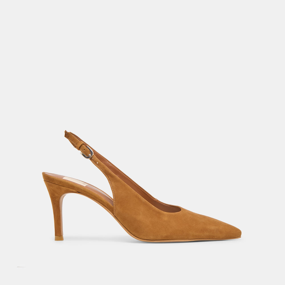 Elasi Brown Nubuck Heels / Dolce Vita