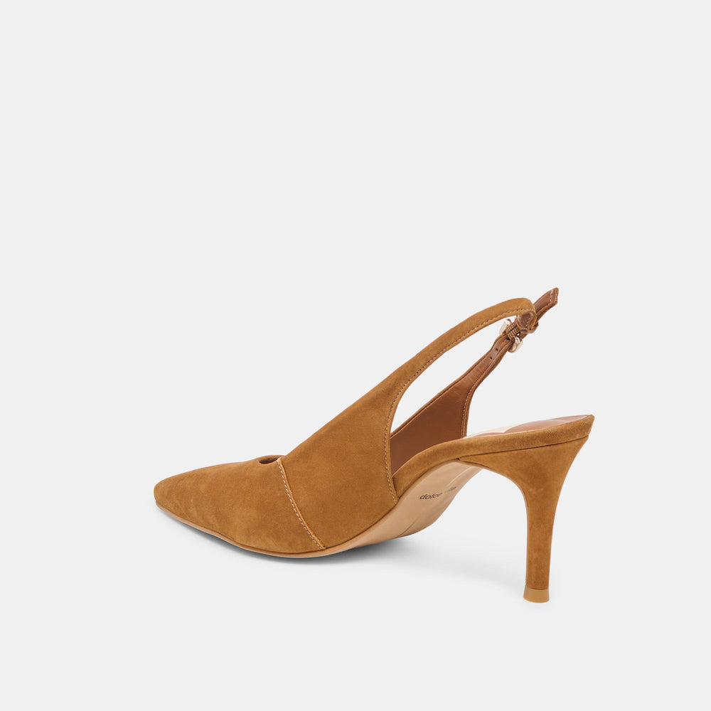 Elasi Brown Nubuck Heels / Dolce Vita