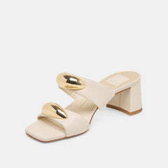 Barnet Bone Leather Heels / Dolce Vita
