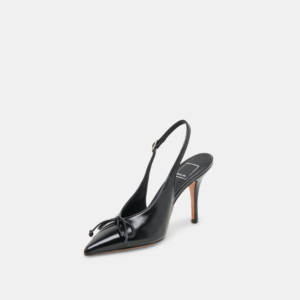 GEENA HEELS BLACK LEATHER
 – Dolce Vita / Dolce Vita