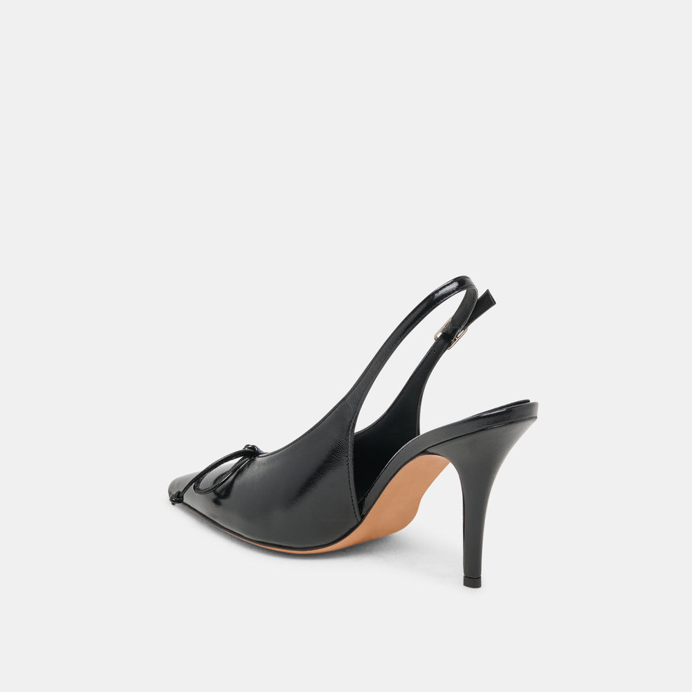 GEENA HEELS BLACK LEATHER
 – Dolce Vita / Dolce Vita