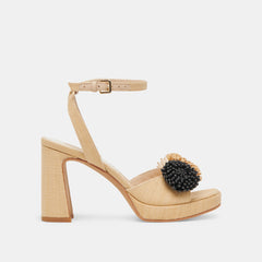 OLIVEA HEELS BLACK NATURAL RAFFIA
 – Dolce Vita / Dolce Vita