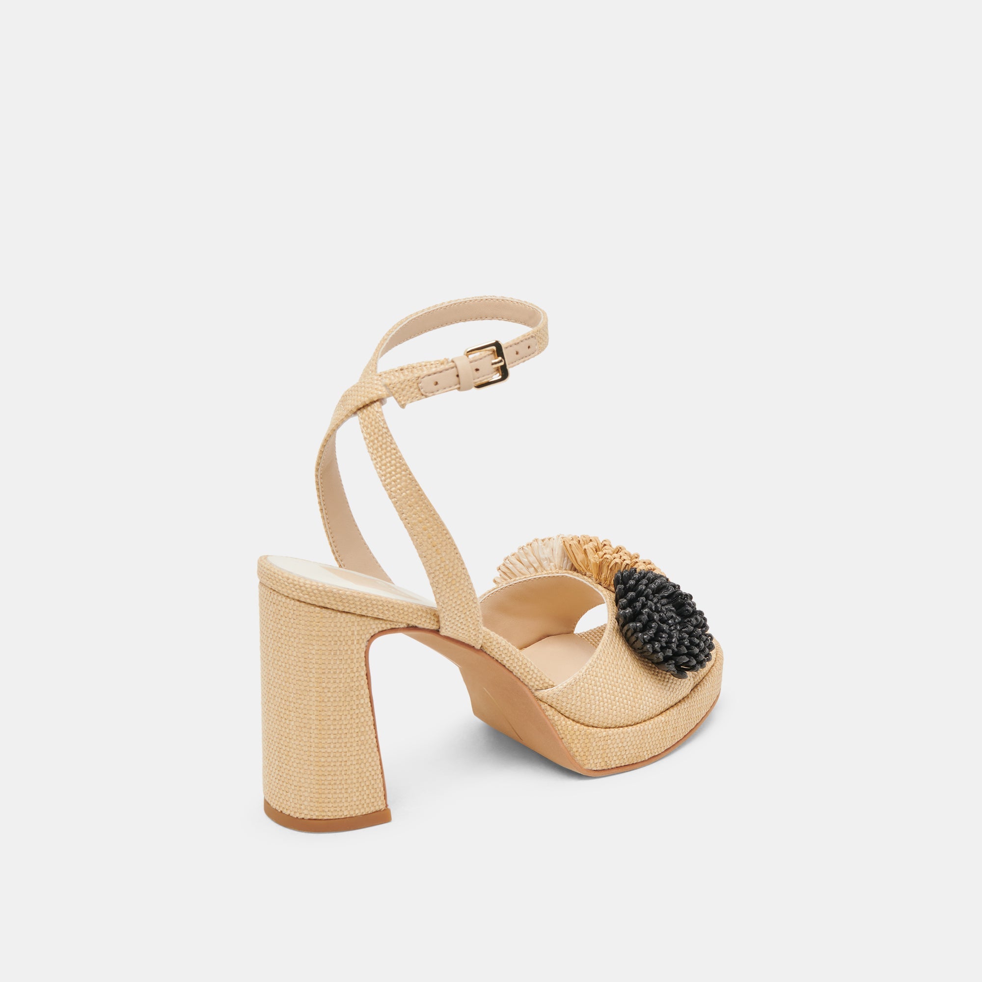 OLIVEA HEELS BLACK NATURAL RAFFIA
 – Dolce Vita / Dolce Vita