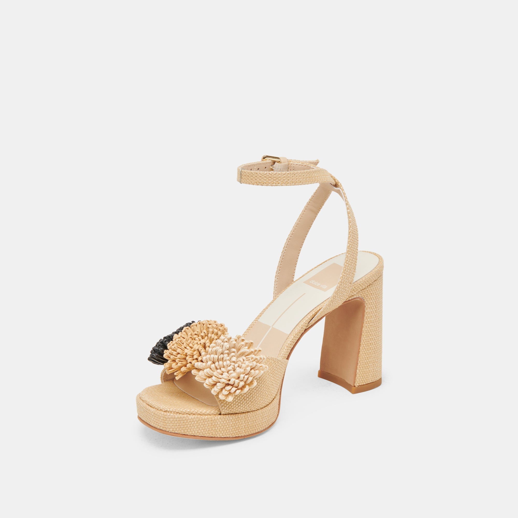 OLIVEA HEELS BLACK NATURAL RAFFIA
 – Dolce Vita / Dolce Vita