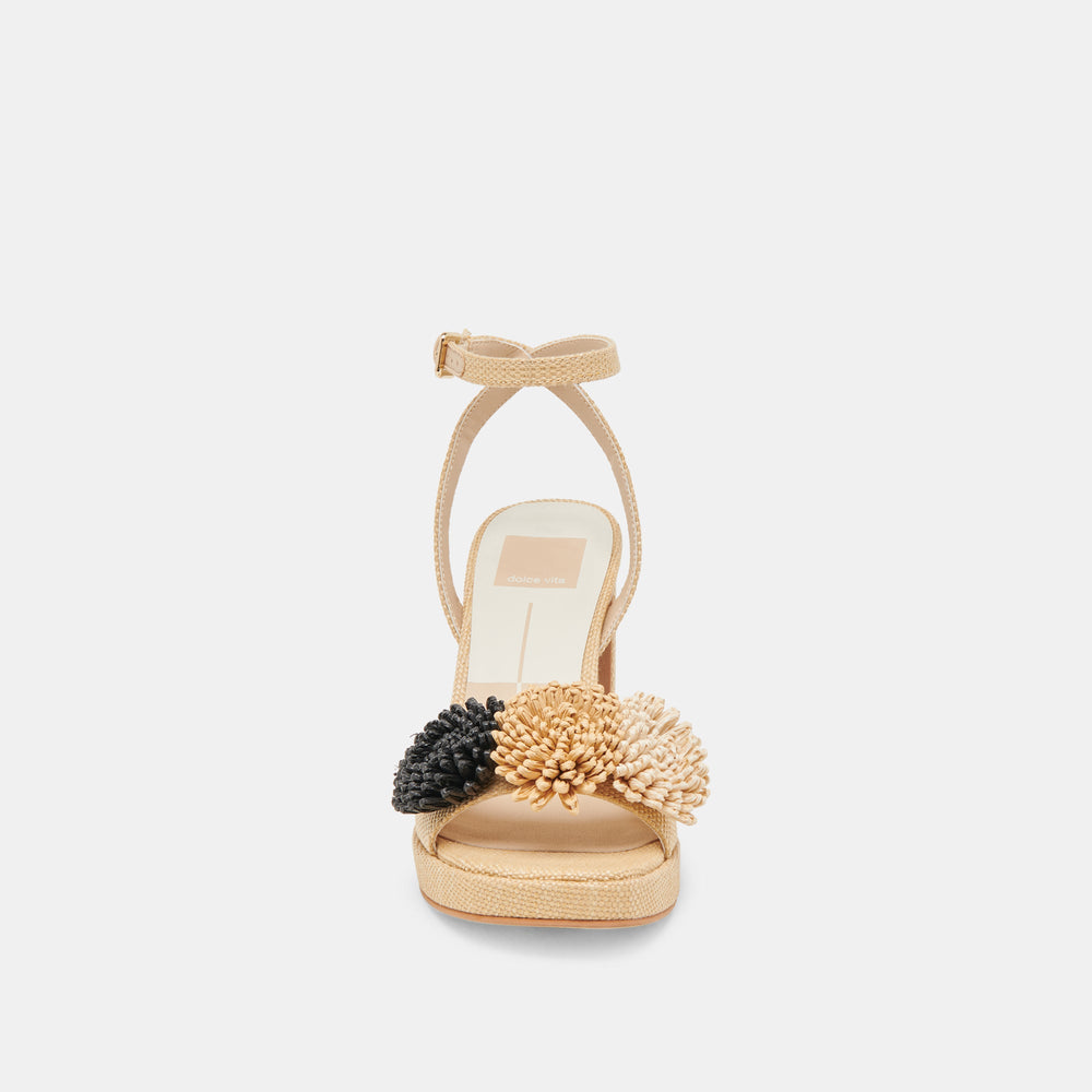 OLIVEA HEELS BLACK NATURAL RAFFIA
 – Dolce Vita / Dolce Vita