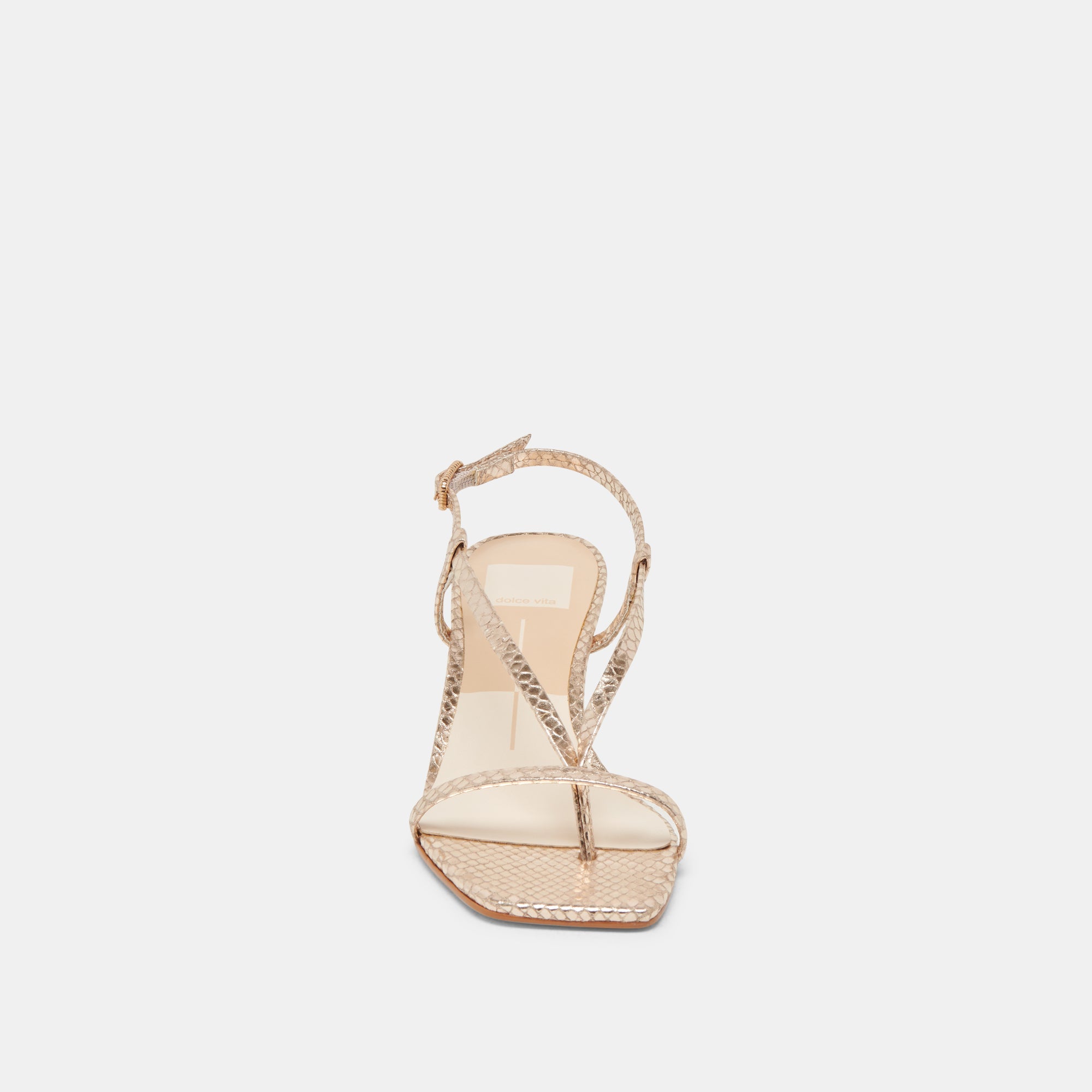 LAURY HEELS CHAMPAGNE EMBOSSED LEATHER
 – Dolce Vita / Dolce Vita