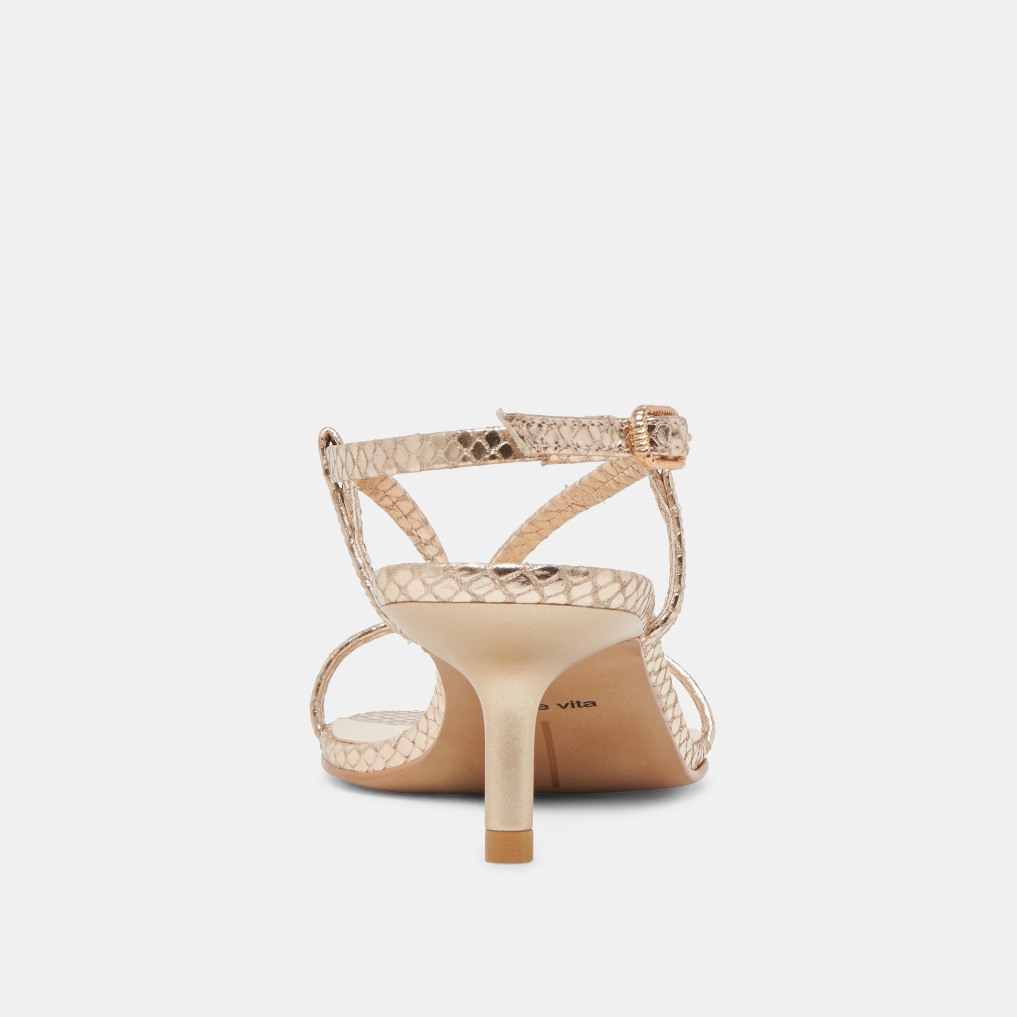 LAURY HEELS CHAMPAGNE EMBOSSED LEATHER
 – Dolce Vita / Dolce Vita