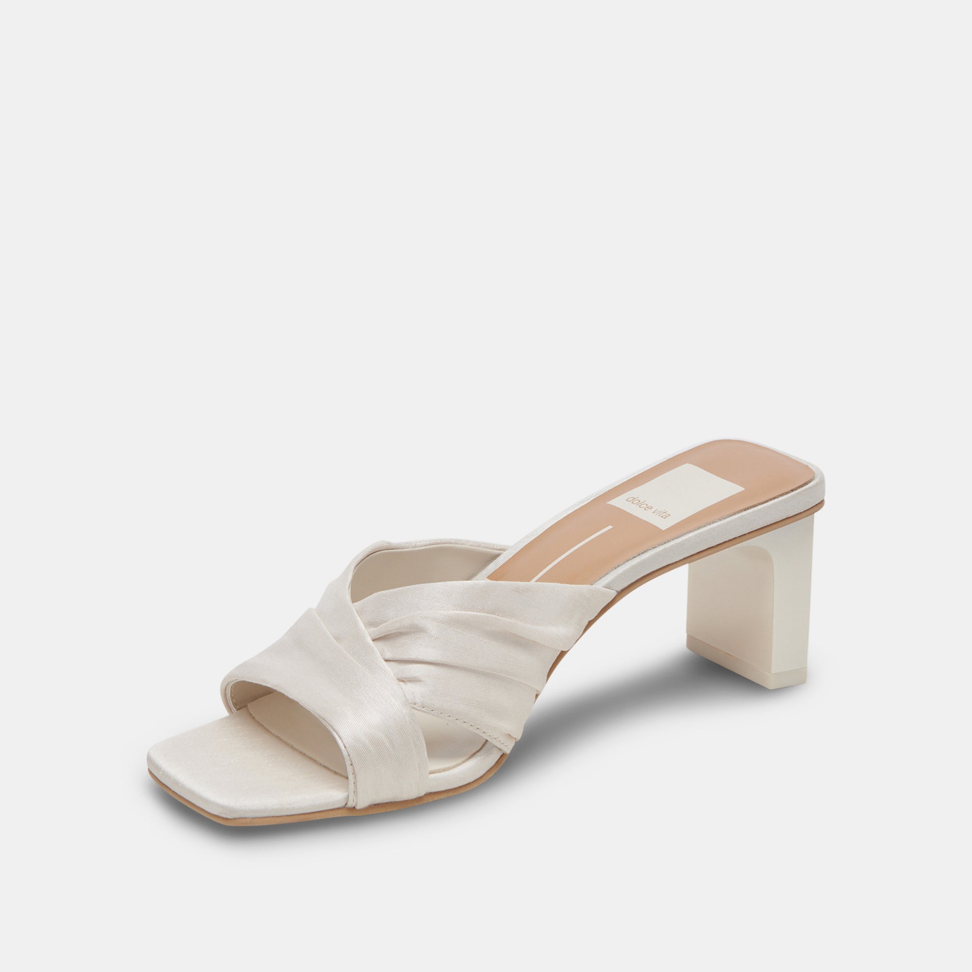 CARLAN HEELS OFF WHITE SILK
 – Dolce Vita / Dolce Vita