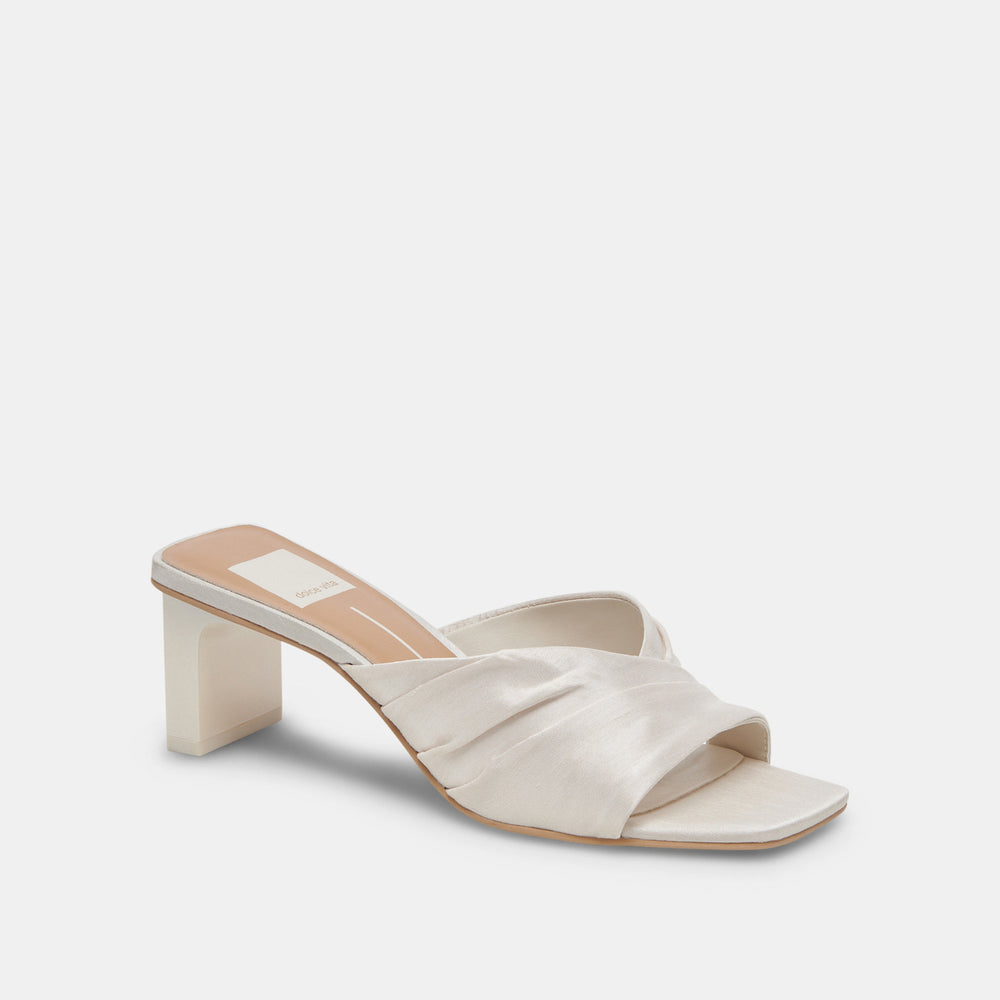 CARLAN HEELS OFF WHITE SILK
 – Dolce Vita / Dolce Vita