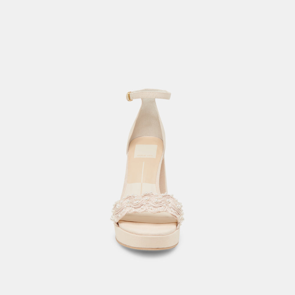 PELTIN PEARL HEELS VANILLA WOVEN RAFFIA
 – Dolce Vita / Dolce Vita