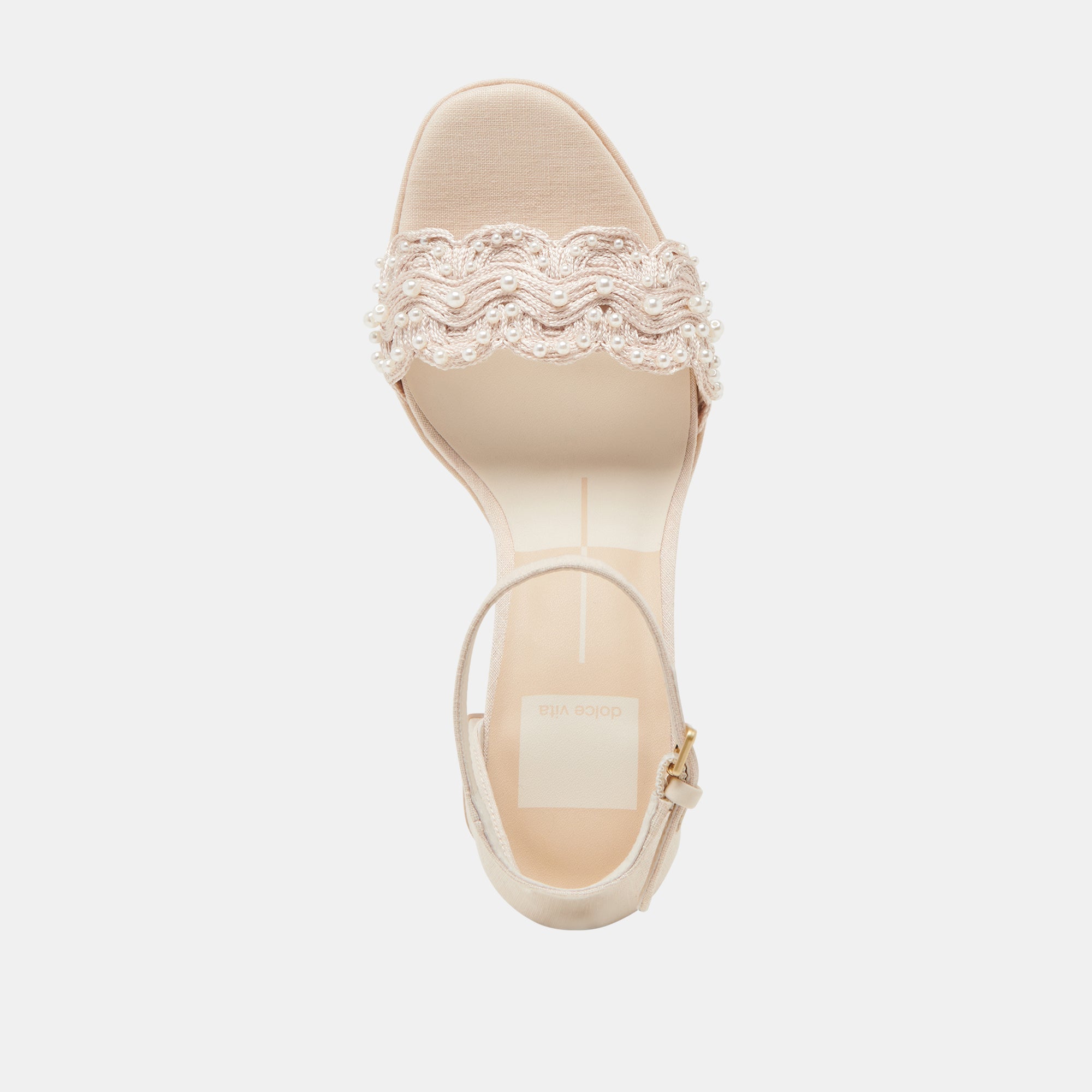 PELTIN PEARL HEELS VANILLA WOVEN RAFFIA
 – Dolce Vita / Dolce Vita