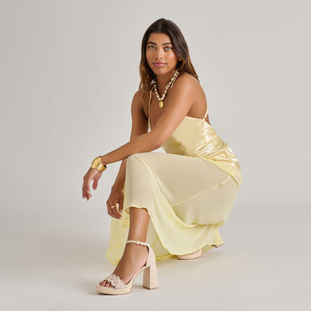 PELTIN PEARL HEELS VANILLA WOVEN RAFFIA
 – Dolce Vita / Dolce Vita