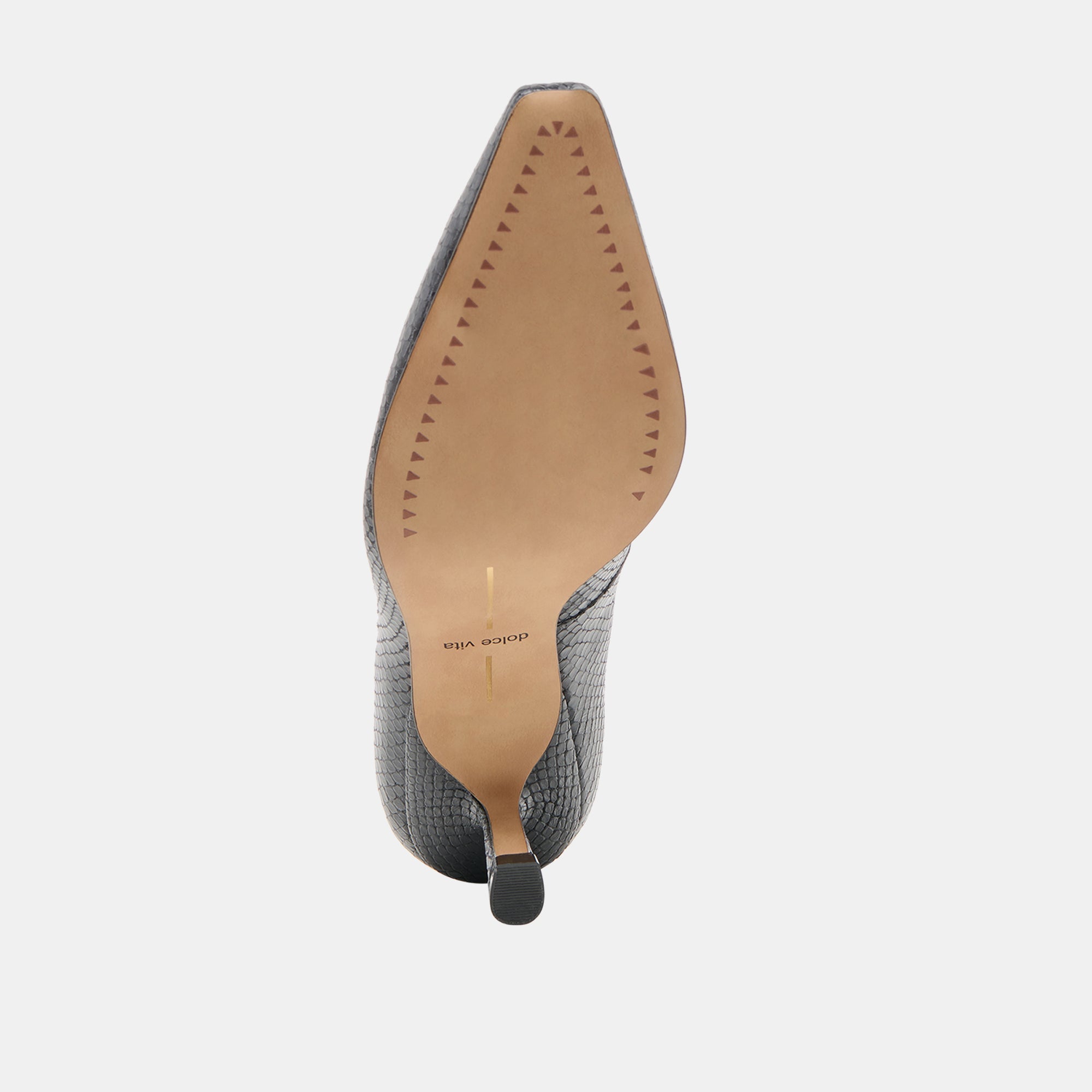 Briona Onyx Embossed Leather Heels / Dolce Vita